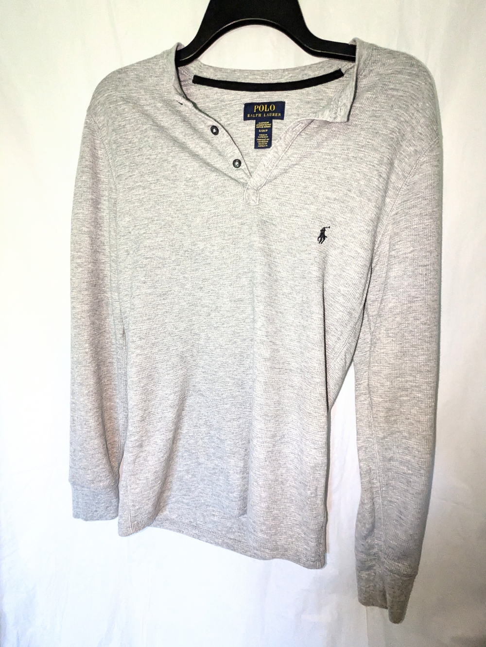 Polo by Ralph Lauren Sleepwear Gray Long-Sleeve Henley Thermal